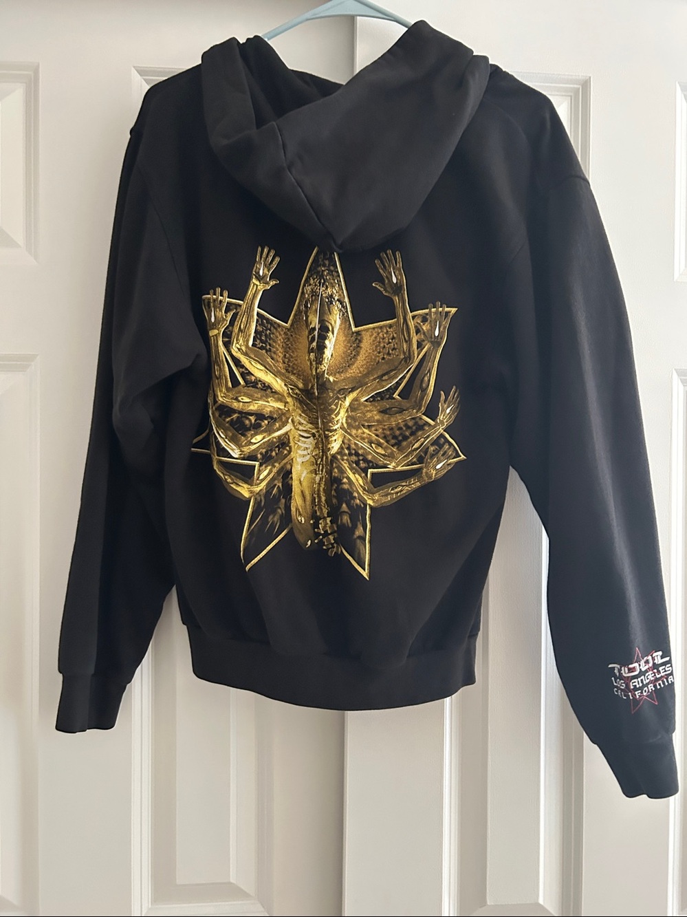 Official Tool Hoodie with Yellow Vertical Logo Accent - Picture 2 of 3